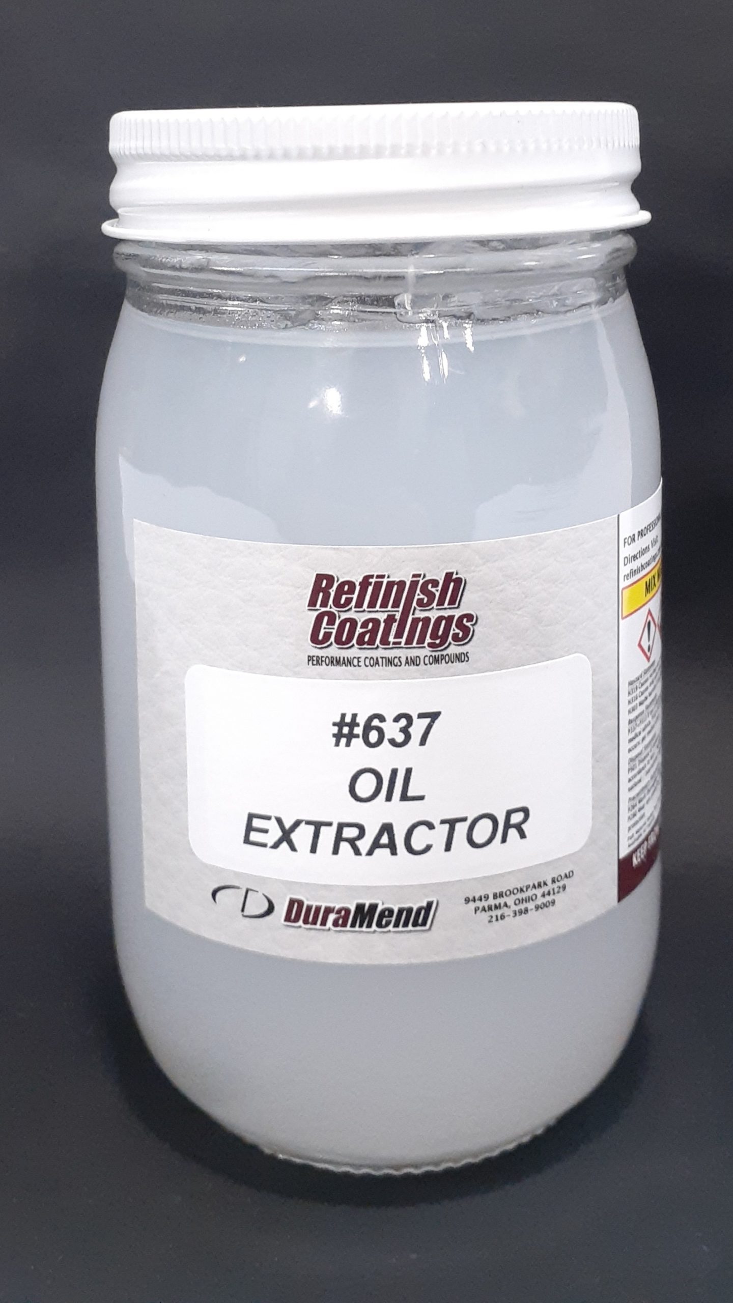 Oil Extractor - PERFORMANCE COATINGS AND COMPOUNDS