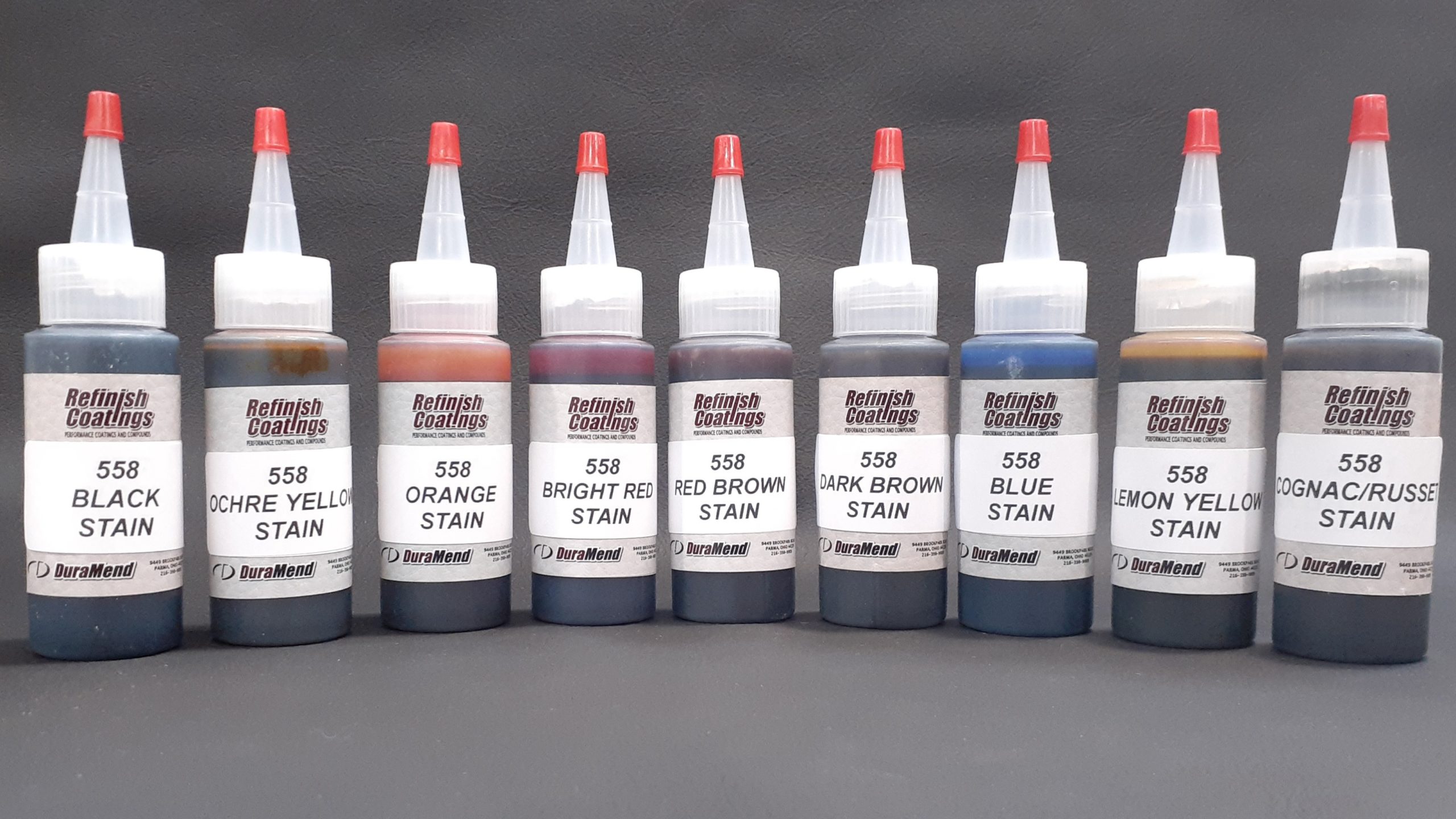Leather Stain Line - PERFORMANCE COATINGS AND COMPOUNDS